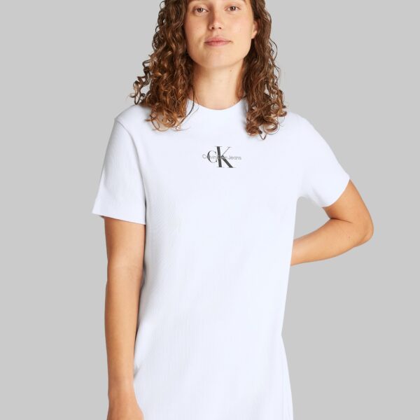 Midi dress MONOLOGO LONG RIB TEE DRESS with logo