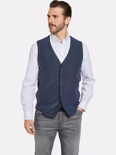 MODARINI knitted vest with V-neck