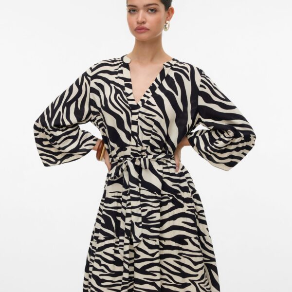Tunic dress VMMELBA 3/4 SHORT BELT DRESS WVN GA NOOS