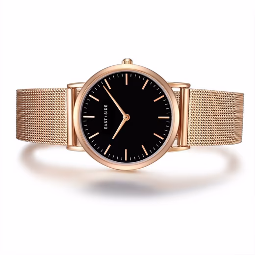 Cassina rose gold quartz watch with stainless steel bracelet - Image 2