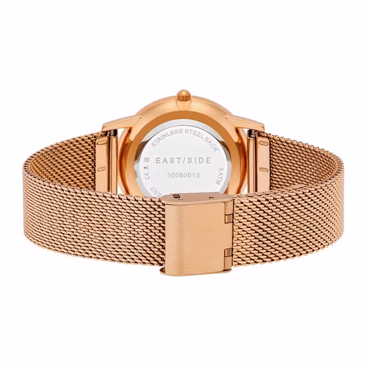 Cassina rose gold quartz watch with stainless steel bracelet - Image 3