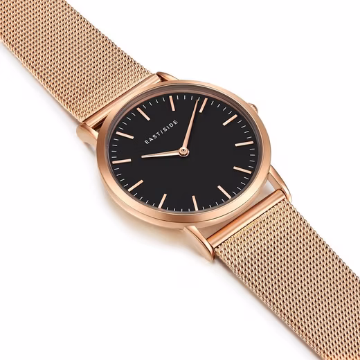 Cassina rose gold quartz watch with stainless steel bracelet - Image 4