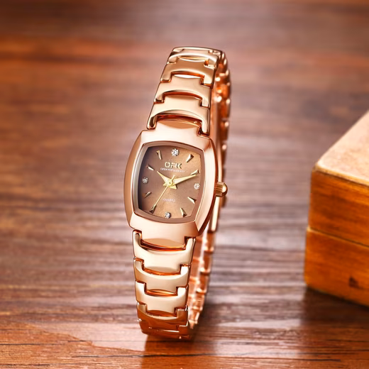 Women Watch with rhinestones black and white gift Valentine's Day Watch Elegant couple watch with quartz movement & 3ATM water resistant - Image 2