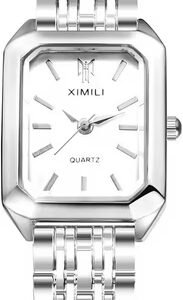 square dial design, analog quartz movement, elegant design watch Watches Women Metal Bracelet Square - Elegant Analog Quartz