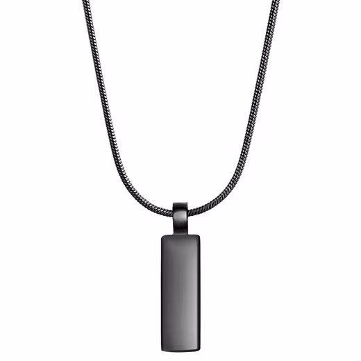 black stainless steel chain