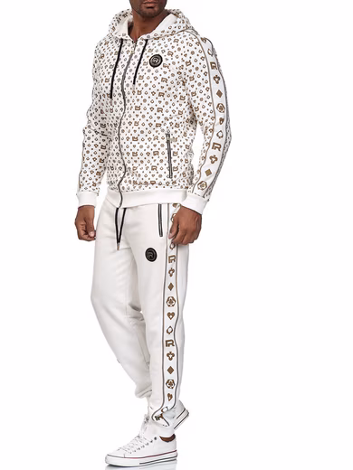 Jogging suit Red Bridge men's jogging suit sweat suit set jacket trousers