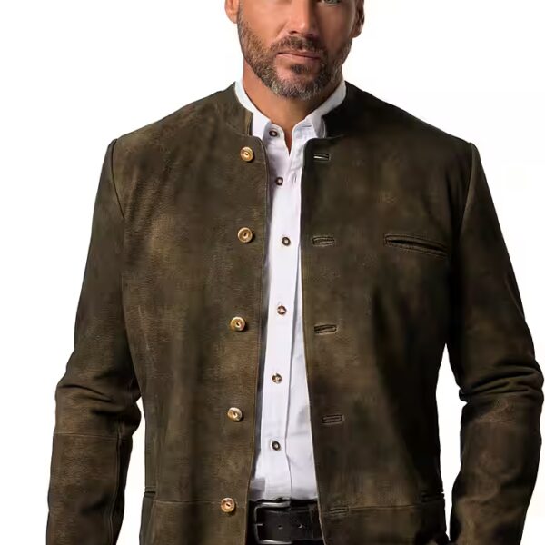 Leather jacket Janker goat suede traditional costume up to size 70