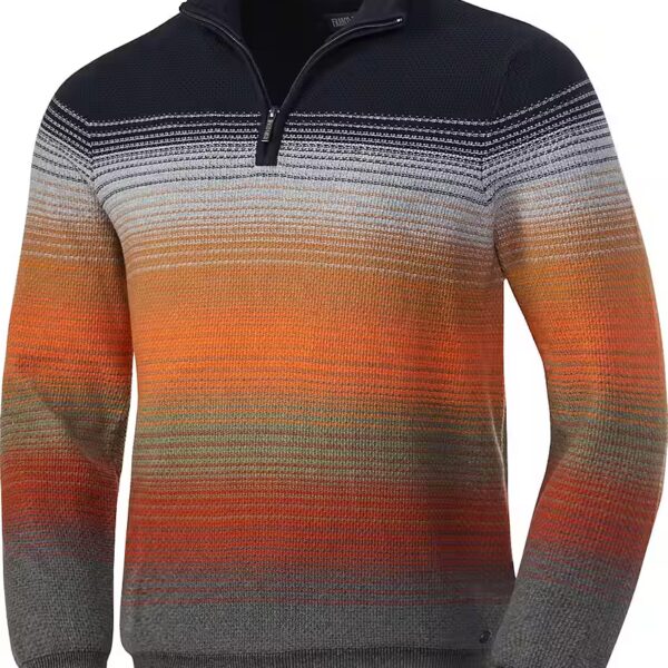 Troyer Structured knit made of pure cotton