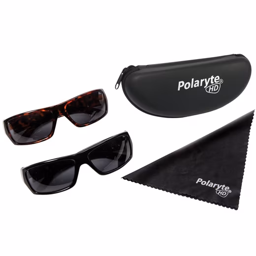 Polaryte® HD UV 400 sunglasses (Value set, 2 pieces, with magnetic clip) polarized sunglasses for women and men