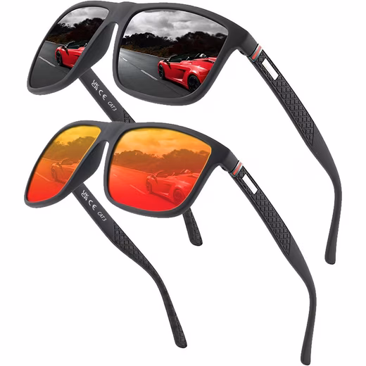 Sunglasses 2 pairs of polarized sports glasses for men and women
