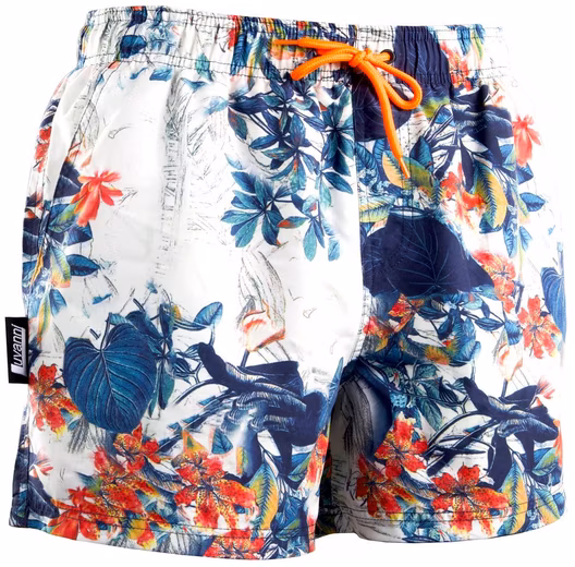 Swim shorts Men's quick-drying beach shorts 29v2 swim shorts Drawstring Boardshorts Swim Shorts Men Jungle Leaf Flowers