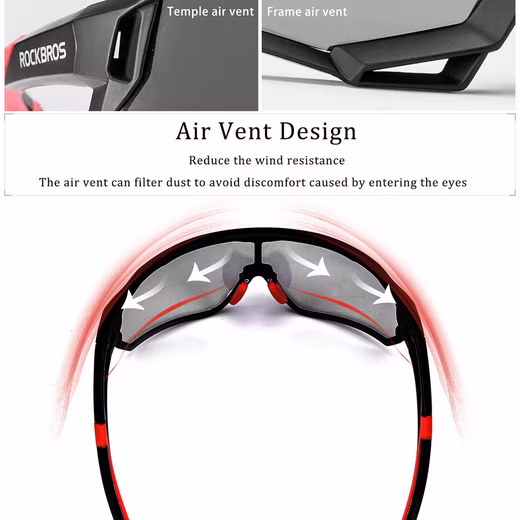 Cycling Glasses Photochromic Sunglasses Women Men Cycling Glasses UV400 - Image 4