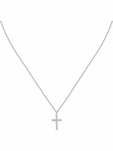 Collier CHRIST men's chain 925 silver, recycled cross