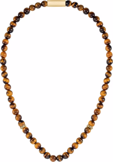 Stainless steel chain SPHERE, 1580663 with tiger eye