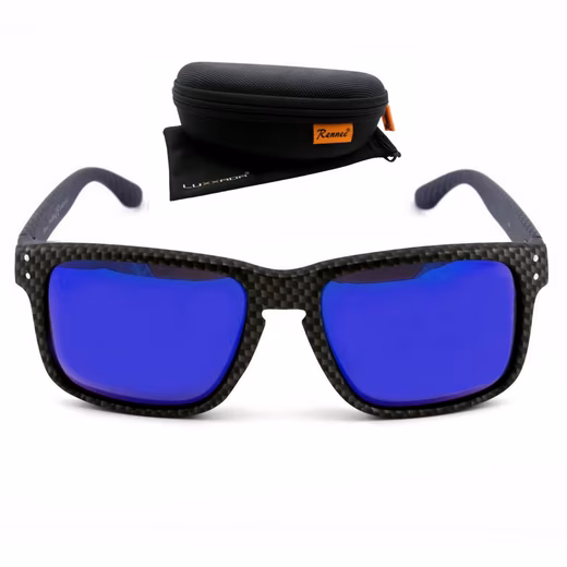 Sunglasses (Men's glasses with hard case and glasses bag) Polarized lenses, stainless steel hinges, Carbon Kevlar look 5.0 (4) - Image 4