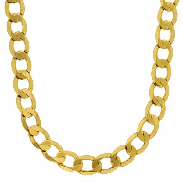 Gold bracelet gold chain curb chain length 19cm - width 5.0mm - 585-14 carat gold