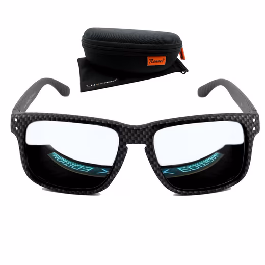 Sunglasses (Men's glasses with hard case and glasses bag) Polarized lenses, stainless steel hinges, Carbon Kevlar look 5.0 (4) - Image 8