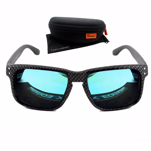 Sunglasses (Men's glasses with hard case and glasses bag) Polarized lenses, stainless steel hinges, Carbon Kevlar look 5.0 (4) - Image 10