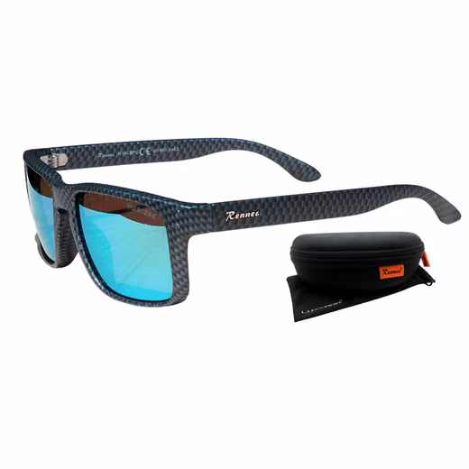 Sunglasses (Men's glasses with hard case and glasses bag) Polarized lenses, stainless steel hinges, Carbon Kevlar look 5.0 (4) - Image 11