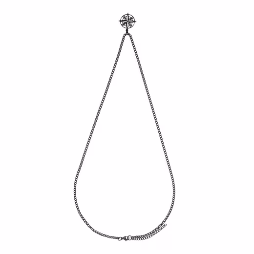 Necklace Mike black colors (incl. gift wrapping), chain with pendant - Image 3