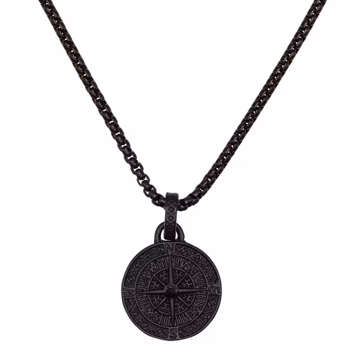 Collier Raoul black colors (incl. gift wrapping), chain with pendant
