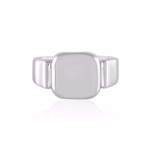 Silver ring Elegant platinum-plated 925 silver men's ring 1-piece