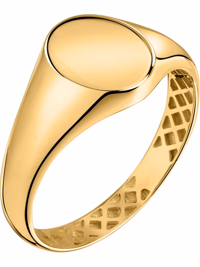 CHRIST men's ring 375 yellow gold