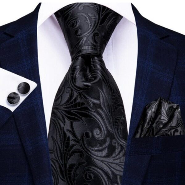 Tie Pocket Square Cufflinks Silk Silk Tie Necktie