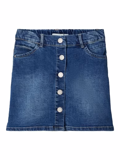 Denim skirt Name It girls' denim skirt with adjustable waistband