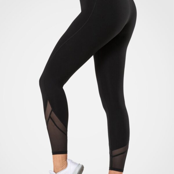 Leggings women's sports pants long with mesh opaque fitness