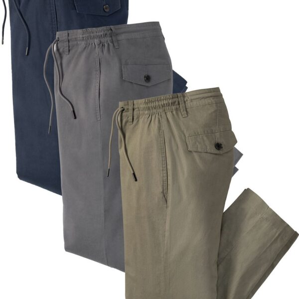 Stretch waistband trousers