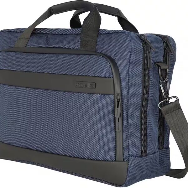 Laptop bag Meet, marine Work bag with 15.6-inch laptop compartment and trolley attachment system