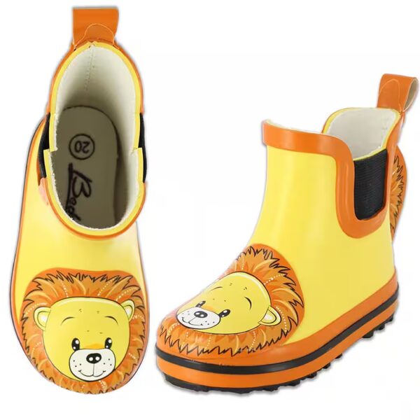 Toddlers Rubber Boots Little Lion Rubber Boots (waterproof short boots made of natural rubber) removable insole, for dry feet in rainy weather