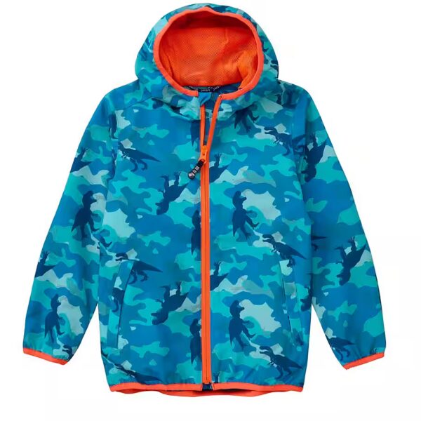 Rain jacket JAKO-O children's rain jacket, animal all-over print, azure