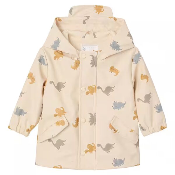 Rain jacket baby rain jacket with hood and dinosaurs