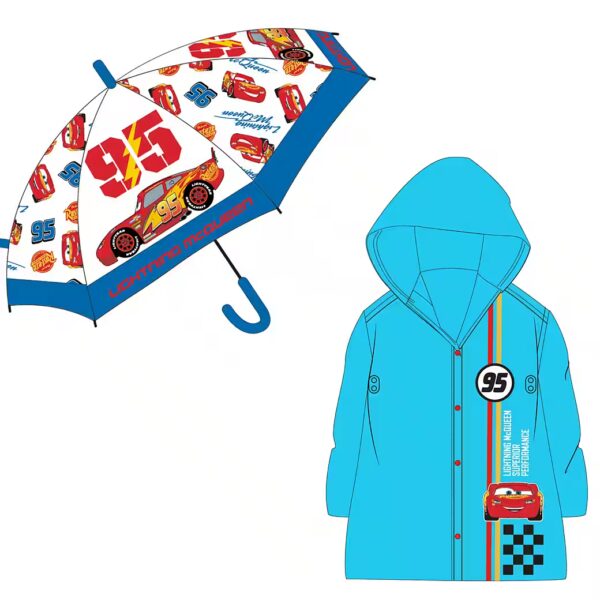 Rain Poncho Disney Cars Lightning McQueen Kids Rain Poncho