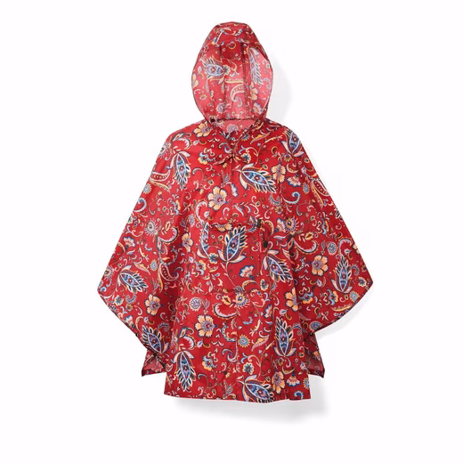 Rain poncho mini maxi Paisley Ruby