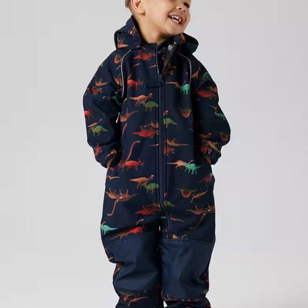 Overall NMMALFA08 SOFTSHELL SUIT AOP 1FO NOOS with decorative and reflective details