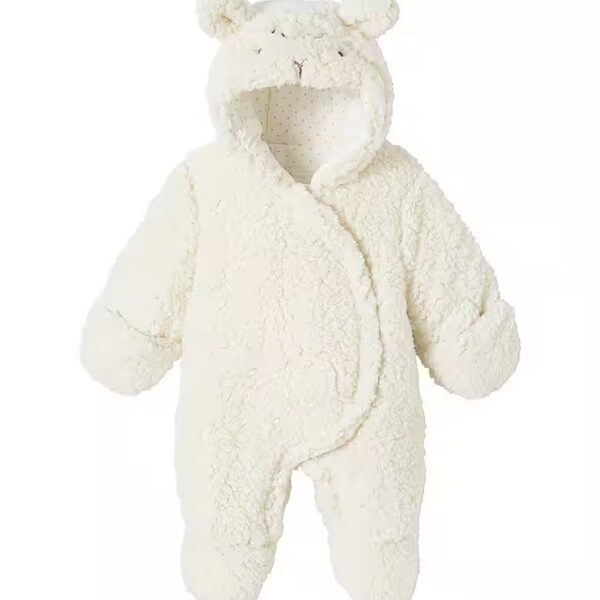 Jumpsuit baby jumpsuit made of faux fur with recycled polyester