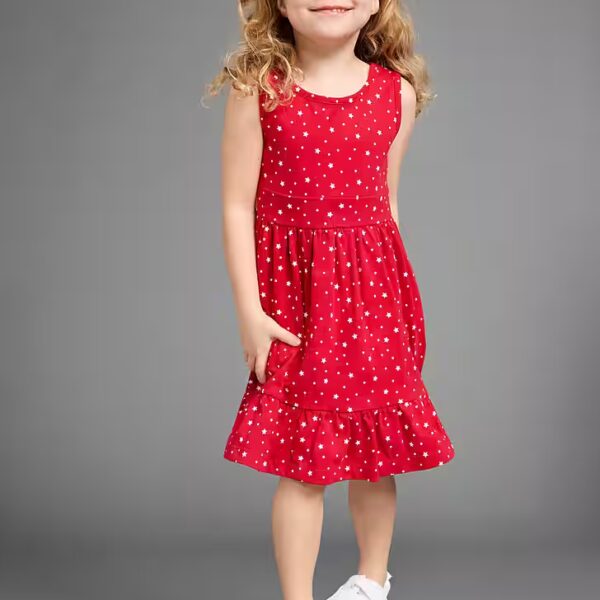 Jersey dress 2tlg. Shirt dress + hairband in a cute star all-over (set, 2 pieces) festive occasions, knee-length, playful style, made of cotton