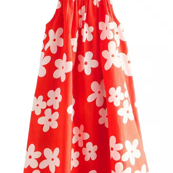 Summer dress sun dress made of 100% cotton