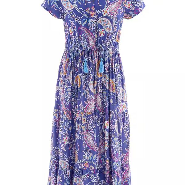 Print dress in the summer Paisley alloverprint