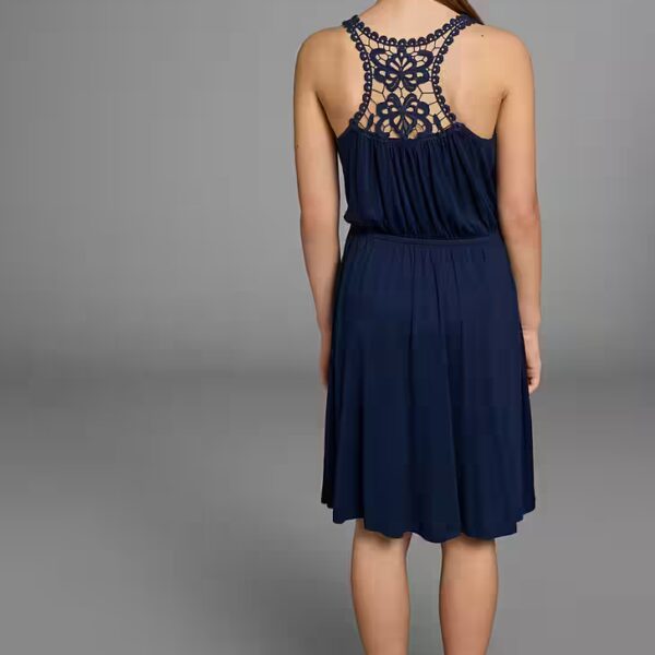 Jersey dress, viscose dress for girls knee-free, romantic, viscose, wide straps