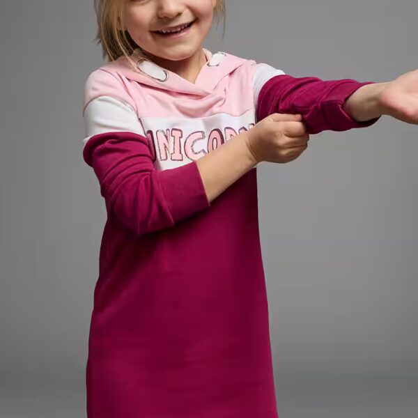 Sweat dress UNICORN long, fashionable, made of cotton blend, long sleeve