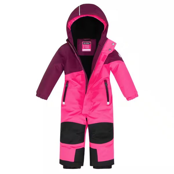 Snow overalls snow suit children's ski suit neon pink/orchid