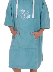 Bath poncho 3030 Midi length, terry cloth, hood, oversized