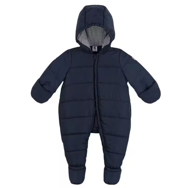 Snow overall Petit Bateau Baby Snowsuit navy