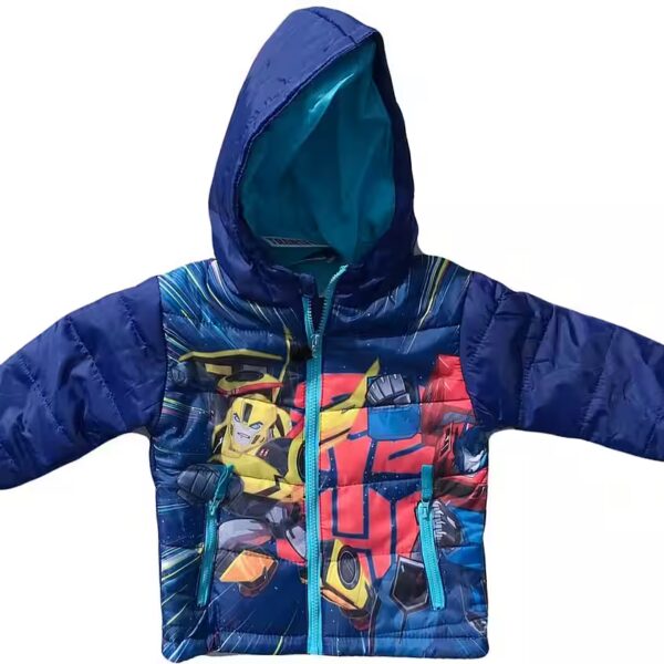 Winter jacket TRANSFORMERS children's jacket jacket for boys in blue or gray for children 3 4 6 8 years