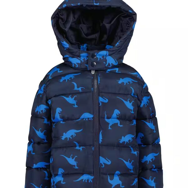 Quilted jacket in a great dinosaur all-over print