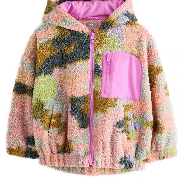 Hooded fleece jacket fleece jacket made of teddy fur with hood